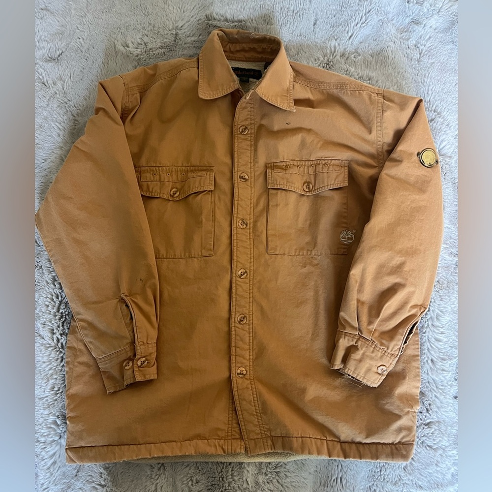 TIMBERLAND Vintage Fleece Lined Tan Workwear Jacket